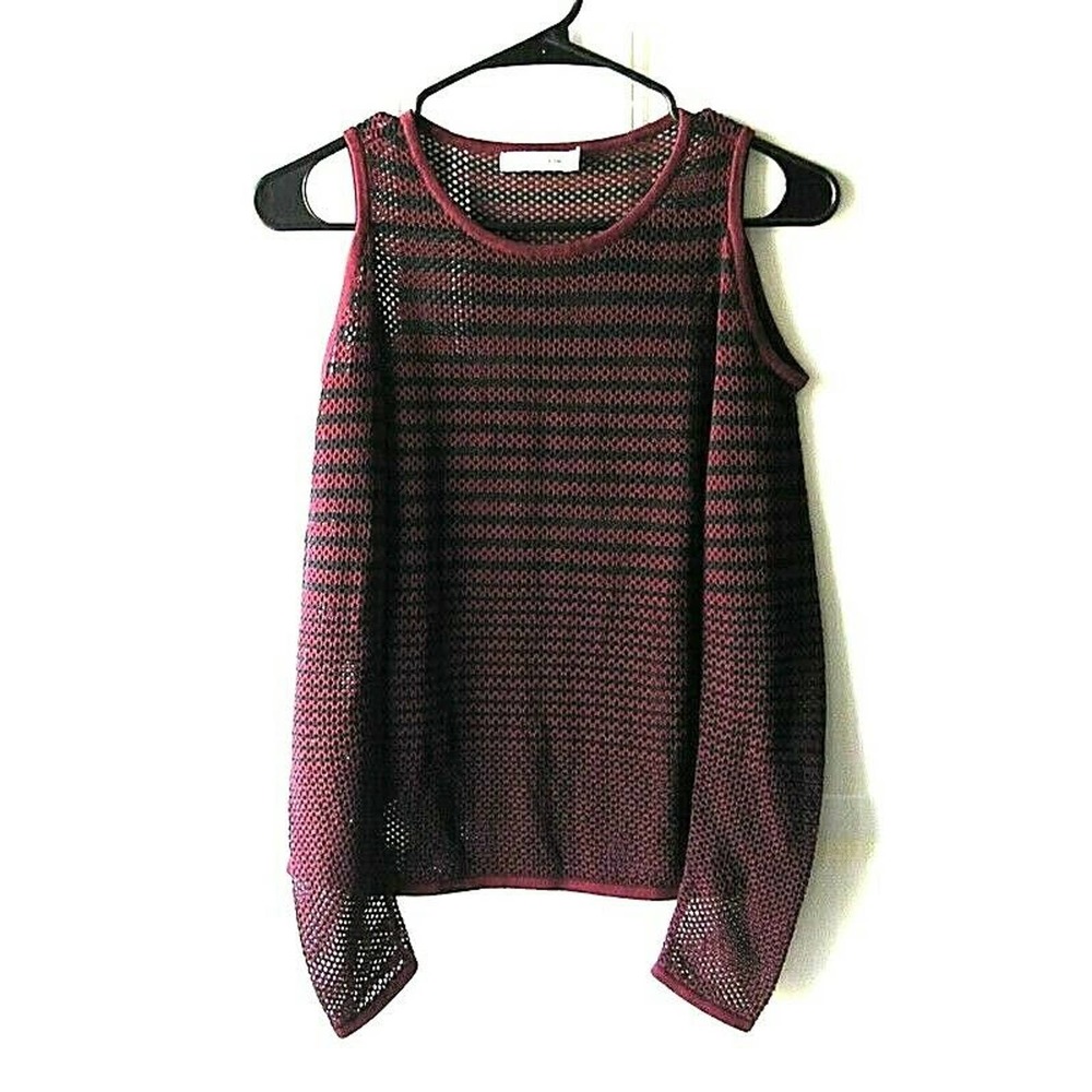Rag and Bone Striped Cold Shoulder Sweater